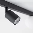 Plafoniera TK Lighting VOX metal, sticla, negru, alb, GU10+G9 - TK-10001