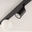 Plafoniera TK Lighting VOX metal, sticla, negru, alb, GU10+G9 - TK-10002