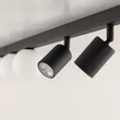 Plafoniera TK Lighting VOX metal, sticla, negru, alb, GU10+G9 - TK-10003