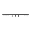 Plafoniera TK Lighting VOX metal, sticla, negru, alb, GU10+G9 - TK-10004