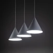 Pendul TK Lighting CONO metal, alb, E27 - TK-10011