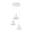 Pendul TK Lighting CONO metal, alb, E27 - TK-10012