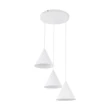 Pendul TK Lighting CONO metal, alb, E27 - TK-10012