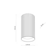 Plafoniera TK Lighting TUNE metal, alb, GU10 - TK-10023