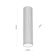 Plafoniera TK Lighting TUNE metal, negru, GU10 - TK-10026