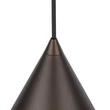 Pendul TK Lighting CONO metal, maro, E27 - TK-10038
