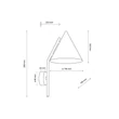 Aplica de perete TK Lighting CONO metal, negru, E27 - TK-10041