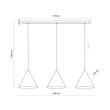 Pendul TK Lighting CONO metal, negru, E27 - TK-10060