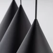 Pendul TK Lighting CONO metal, negru, E27 - TK-10060