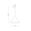 Pendul TK Lighting CONO metal, maro, E27 - TK-10062