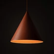 Pendul TK Lighting CONO metal, caramiziu, E27 - TK-10065