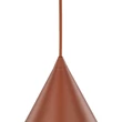 Pendul TK Lighting CONO metal, caramiziu, E27 - TK-10065