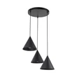Pendul TK Lighting CONO metal, negru, E27 - TK-10067