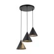 Pendul TK Lighting CONO metal, negru, E27 - TK-10067