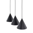 Pendul TK Lighting CONO metal, negru, E27 - TK-10068
