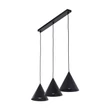 Pendul TK Lighting CONO metal, negru, E27 - TK-10068