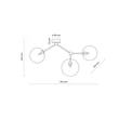 Plafoniera TK Lighting FAIRY metal, sticla, auriu, transparent, G9 - TK-10069