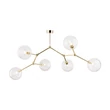 Plafoniera TK Lighting FAIRY metal, sticla, auriu, transparent, G9 - TK-10071
