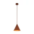 Pendul TK Lighting CONO metal, caramiziu, E27 - TK-10076