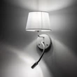 Aplica de perete TK Lighting MAJA metal, textil, alb, E27 + G9 - TK-10080