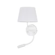 Aplica de perete TK Lighting MAJA metal, textil, alb, E27 + G9 - TK-10080