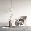 Pendul TK Lighting SOL metal, sticla, negru, chihlimbar, E27 - TK-10083