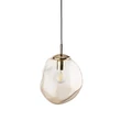 Pendul TK Lighting SOL metal, sticla, negru, chihlimbar, E27 - TK-10083
