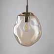Pendul TK Lighting SOL metal, sticla, negru, chihlimbar, E27 - TK-10083