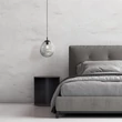 Pendul TK Lighting SOL metal, sticla, negru, fumuriu, E27 - TK-10084