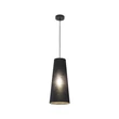 Pendul TK Lighting ZING metal, textil, negru, E27  - TK-10085