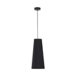 Pendul TK Lighting ZING metal, textil, negru, E27  - TK-10085