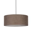 Pendul TK Lighting EARTH metal, textil, negru, maro, E27 - TK-10101