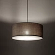 Pendul TK Lighting EARTH metal, textil, negru, maro, E27 - TK-10101
