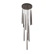 Pendul TK Lighting PIANO metal, negru, maro, G9 - TK-10110