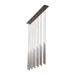 Pendul TK Lighting PIANO metal, negru, maro, G9 - TK-10111