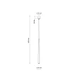 Pendul TK Lighting PIANO metal, negru,  G9 - TK-10112