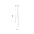 Pendul TK Lighting PIANO metal, auriu,  G9 - TK-10117