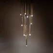 Pendul TK Lighting PIANO metal, auriu,  G9 - TK-10118