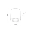 Plafoniera TK Lighting EVE lemn, maro, GX53 - TK-10121