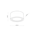 Plafoniera TK Lighting EVE lemn, maro, GX53 - TK-10123