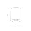 Plafoniera TK Lighting ORION metal, auriu, GU10 - TK-10129