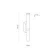Aplica de perete TK Lighting LAGOS metal, negru, auriu, G9 - TK-10145