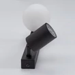 Aplica de perete TK Lighting VOX metal, sticla, negru, alb, GU10+G9 - TK-10148