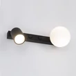 Aplica de perete TK Lighting VOX metal, sticla, negru, alb, GU10+G9 - TK-10148