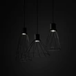 Pendul TK Lighting MODESTO metal , negru, GU10 - TK-10149