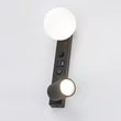 Aplica de perete TK Lighting VOX metal, sticla, negru, alb, GU10+G9 - TK-10152