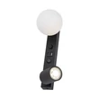Aplica de perete TK Lighting VOX metal, sticla, negru, alb, GU10+G9 - TK-10152