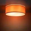 Plafoniera TK Lighting NICOLA metal, plastic, textil, portocaliu, alb, E27 - TK-10153