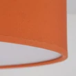 Plafoniera TK Lighting NICOLA metal, plastic, textil, portocaliu, alb, E27 - TK-10153