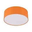 Plafoniera TK Lighting NICOLA metal, plastic, textil, portocaliu, alb, E27 - TK-10153